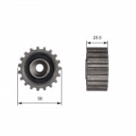 Seade ja juhtrull, hammasrihm GATES T42000