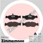 Piduriklotsi komplekt, ketaspidur ZIMMERMANN 23101.175.1