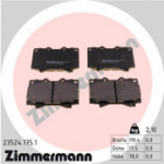 Piduriklotsi komplekt, ketaspidur ZIMMERMANN 23524.175.1