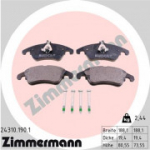 Piduriklotsi komplekt, ketaspidur ZIMMERMANN 24310.190.1