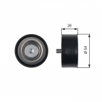 Seade ja juhtrull, soonrihm GATES T36486