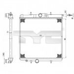 Radiaator, mootorijahutus TYC 726-0017-R