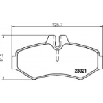 Piduriklotsi komplekt, ketaspidur HELLA 8DB 355 008-651