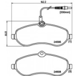 Piduriklotsi komplekt, ketaspidur HELLA 8DB 355 013-411