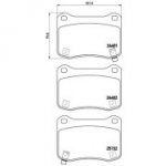 Piduriklotsi komplekt, ketaspidur BREMBO P 83 134