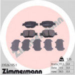 Piduriklotsi komplekt, ketaspidur ZIMMERMANN 23526.175.1