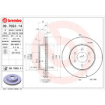 Piduriketas BREMBO 09.7650.11