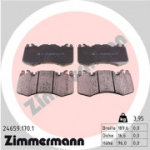 Piduriklotsi komplekt, ketaspidur ZIMMERMANN 24659.170.1