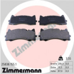 Piduriklotsi komplekt, ketaspidur ZIMMERMANN 25838.155.1