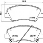 Piduriklotsi komplekt, ketaspidur HELLA 8DB 355 020-231
