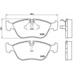 Piduriklotsi komplekt, ketaspidur BREMBO P 86 013