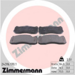 Piduriklotsi komplekt, ketaspidur ZIMMERMANN 24316.170.1