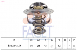 Termostaat, jahutusvedelik FACET 7.8399S