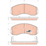 Piduriklotsi komplekt, ketaspidur TRW GDB3434