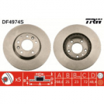Piduriketas TRW DF4974S