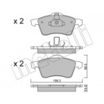 Piduriklotsi komplekt, ketaspidur METELLI 22-0263-0