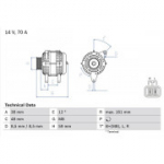 Generaator BOSCH 0 986 049 570