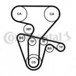 Veepump + hammasrihmakomplekt CONTITECH CT877WP4PRO