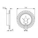 Piduriketas BOSCH 0 986 479 V05