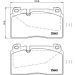 Piduriklotsi komplekt, ketaspidur HELLA 8DB 355 020-251