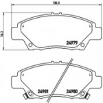 Piduriklotsi komplekt, ketaspidur BREMBO P 28 050