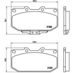 Piduriklotsi komplekt, ketaspidur BREMBO P 56 025