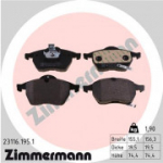 Piduriklotsi komplekt, ketaspidur ZIMMERMANN 23116.195.1
