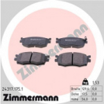 Piduriklotsi komplekt, ketaspidur ZIMMERMANN 24317.175.1