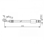 Pidurivoolik BOSCH 1 987 476 202