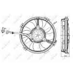 Ventilaator, mootorijahutus NRF 47405
