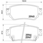 Piduriklotsi komplekt, ketaspidur BREMBO P 56 098