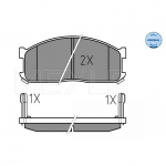 Piduriklotsi komplekt, ketaspidur MEYLE 025 200 0215/W