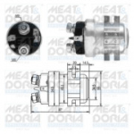 Magnetl&uuml;litus, starter MEAT & DORIA 46001