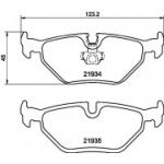 Piduriklotsi komplekt, ketaspidur HELLA 8DB 355 008-761