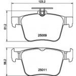 Piduriklotsi komplekt, ketaspidur HELLA 8DB 355 020-261