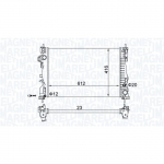 Radiaator, mootorijahutus MAGNETI MARELLI 350213129700