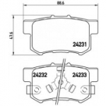 Piduriklotsi komplekt, ketaspidur BREMBO P 28 051