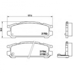 Piduriklotsi komplekt, ketaspidur BREMBO P 78 005