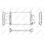 Radiaator, mootorijahutus NRF 53748