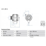 Generaator BOSCH 0 986 084 210