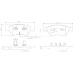 Piduriklotsi komplekt,ketaspidur BREMBO P 85 102