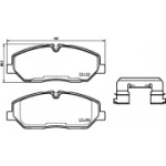 Piduriklotsi komplekt, ketaspidur BREMBO P 30 084
