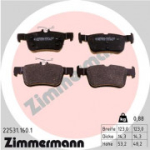 Piduriklotsi komplekt, ketaspidur ZIMMERMANN 22531.160.1