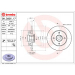 Piduriketas BREMBO 08.D205.17