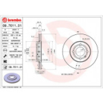 Piduriketas BREMBO 09.7011.31