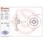 Piduriketas BREMBO 08.5834.37