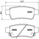 Piduriklotsi komplekt, ketaspidur BREMBO P 28 062