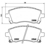 Piduriklotsi komplekt, ketaspidur BREMBO P 78 010
