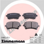 Piduriklotsi komplekt, ketaspidur ZIMMERMANN 23882.175.1