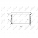 Radiaator, mootorijahutus NRF 53743
